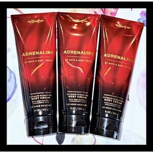 Bath & Body Works Adrenaline for MEN Ultimate Hydration Body Cream with Aloe x3